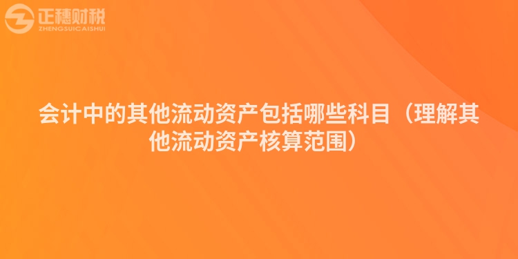 会计中的其他流动资产包括哪些科目（理解其他流动资产核算范围）