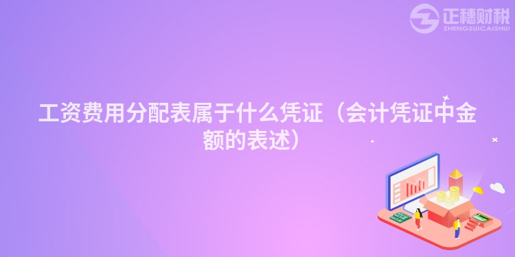 工资费用分配表属于什么凭证（会计凭证中金额的表述）