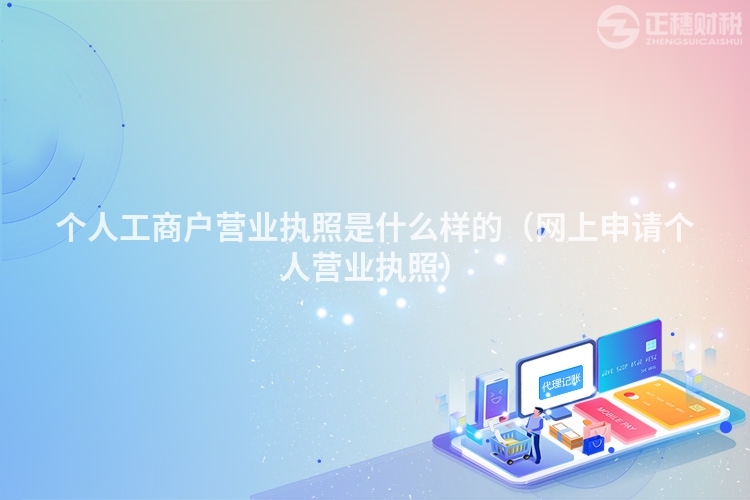 个人工商户营业执照是什么样的（网上申请个人营业执照）